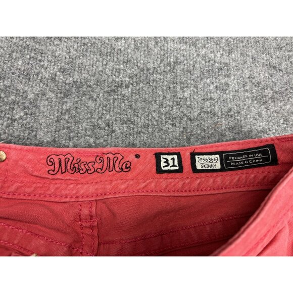 Miss Me Jeans Womens 31 Ruby Skinny Inseam 32 Embellished Pockets Sequins - Picture 2 of 9